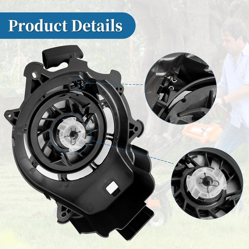 Bularie 594062 Recoil Starter Pull Start for B Riggs & S tratton 093J02 103M02 103M05 103M0B 104M02, S tens 150-002 Lawn Mower - Rewind Starter Pull Start Compatible with Craftsman HU Cad Toro Mower - Image 3
